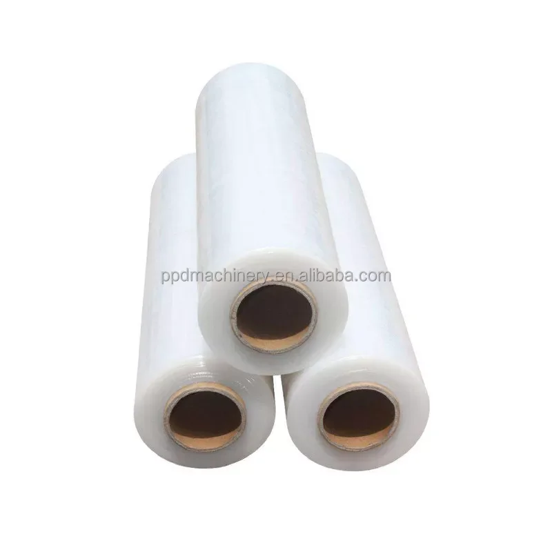 Wholesale Price 3 Shaft Automatic Stretch Film Rewinder High Speed Film