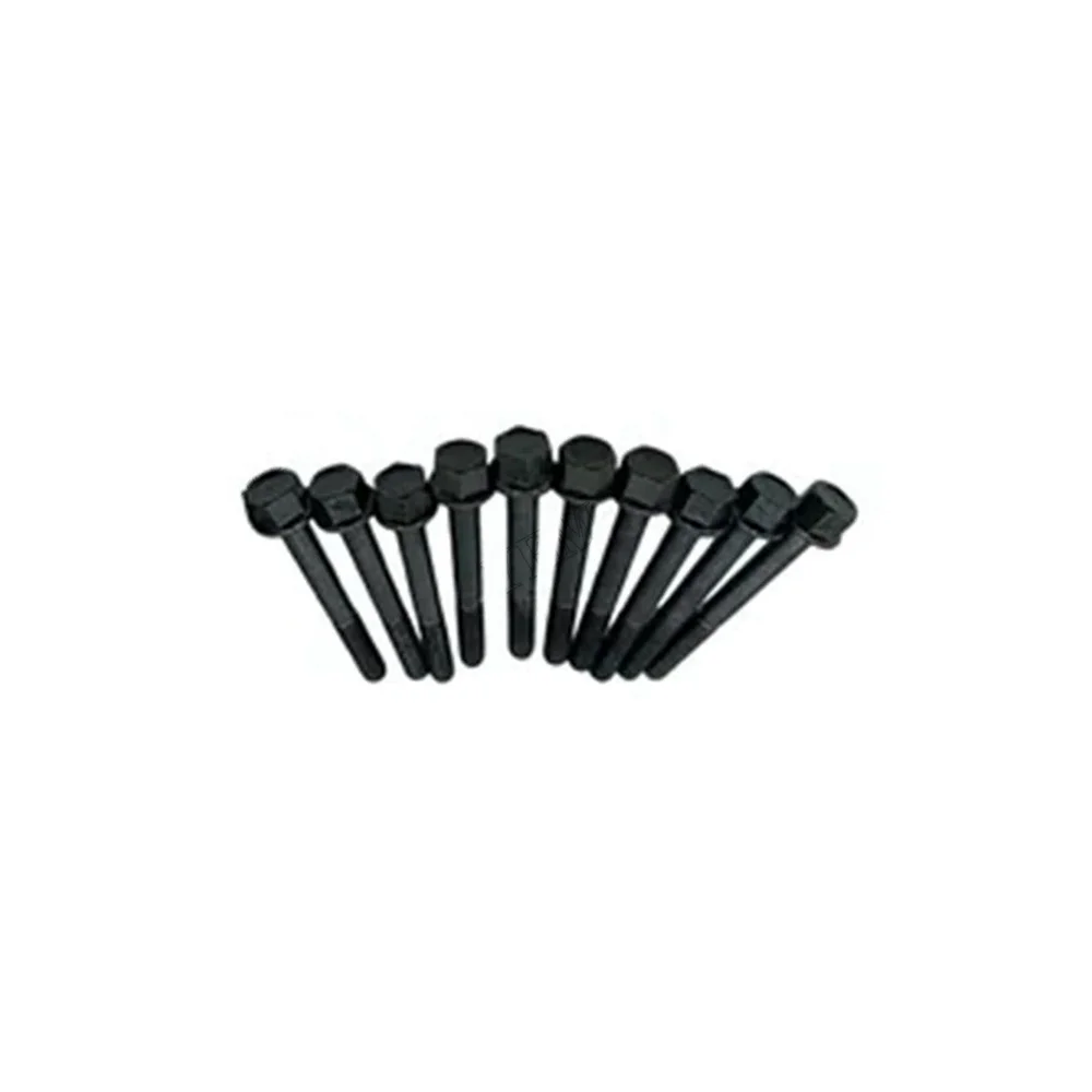 10Pcs Cylinder Head Bolt YM119515-01200 for Komatsu Engine 2D70E-5S-BA 2