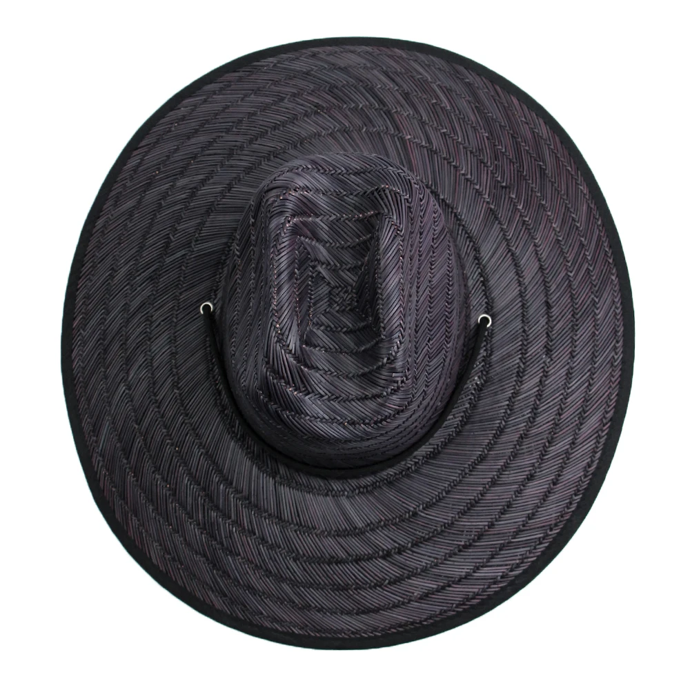 High Quality Custom Natural Straw Hat Custom Printing and Color Sombrero Beach Summer Hat Men Surf Fishing Lifeguard Straw Hat