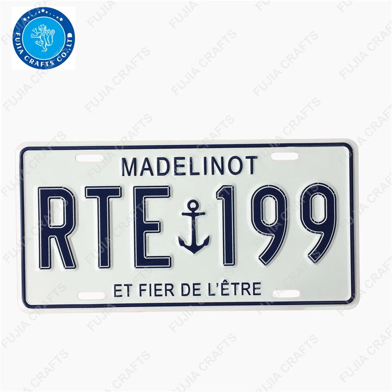 Embossed Monaco Decorative Souvenir License Plate
