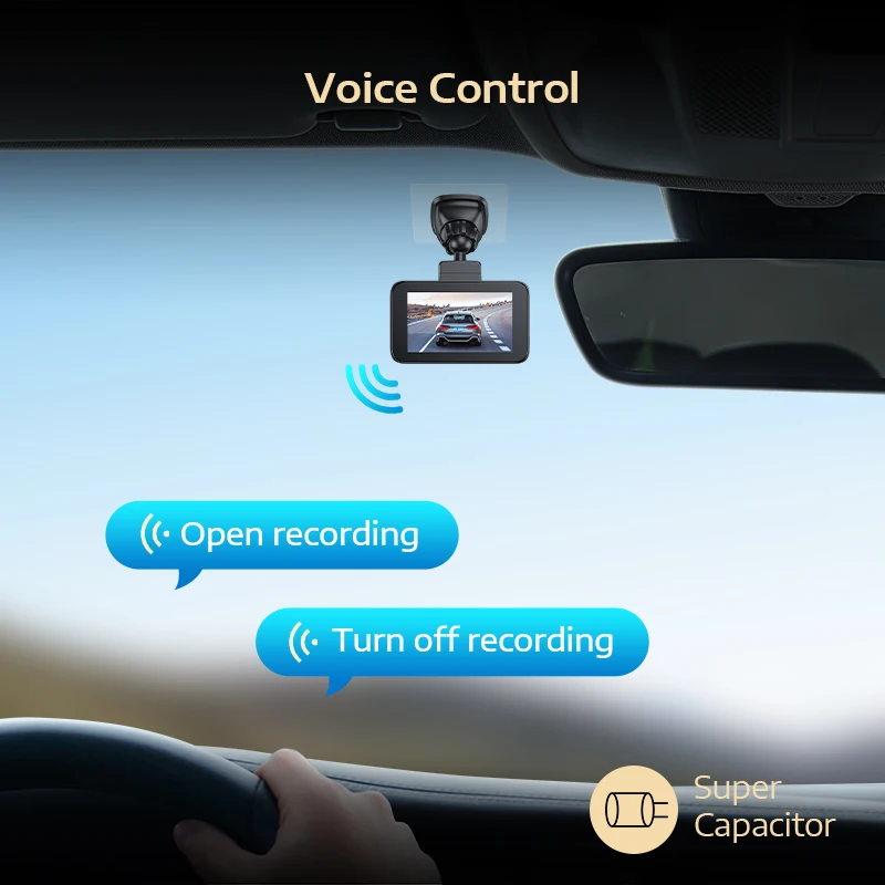 Arpha D22 3 Inch Touch Screen Car DVR Dual Lens HD 2K 1080P Dash Cam Video Recorder Camera New Car DVR Camera Dashcam