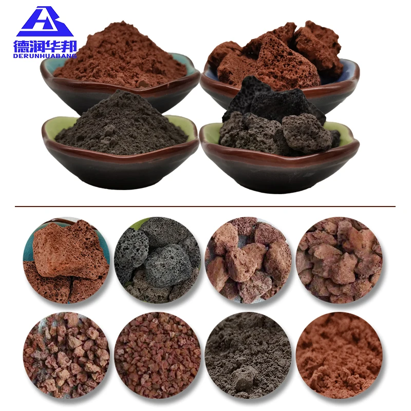 Basalt Volcanic Stone Powder for Garden Landscaping Water Filtration Floral Paving Aromatherapy Boxes Tile Form