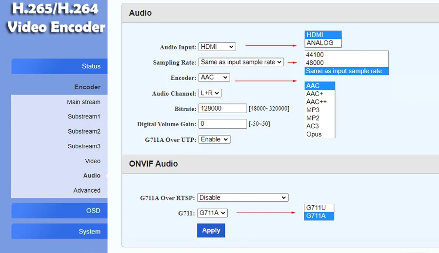 Uray Hevc Hdmi Video Audio Iptv Encoder H.265 H.264 Live Broadcast Rtmp ...