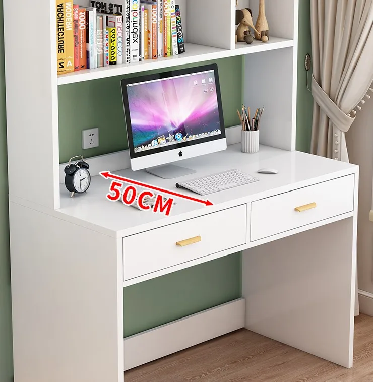 Wholesale Custom Wooden White Children Study Desk with Drawers Classic Computer Desk and Chair Set