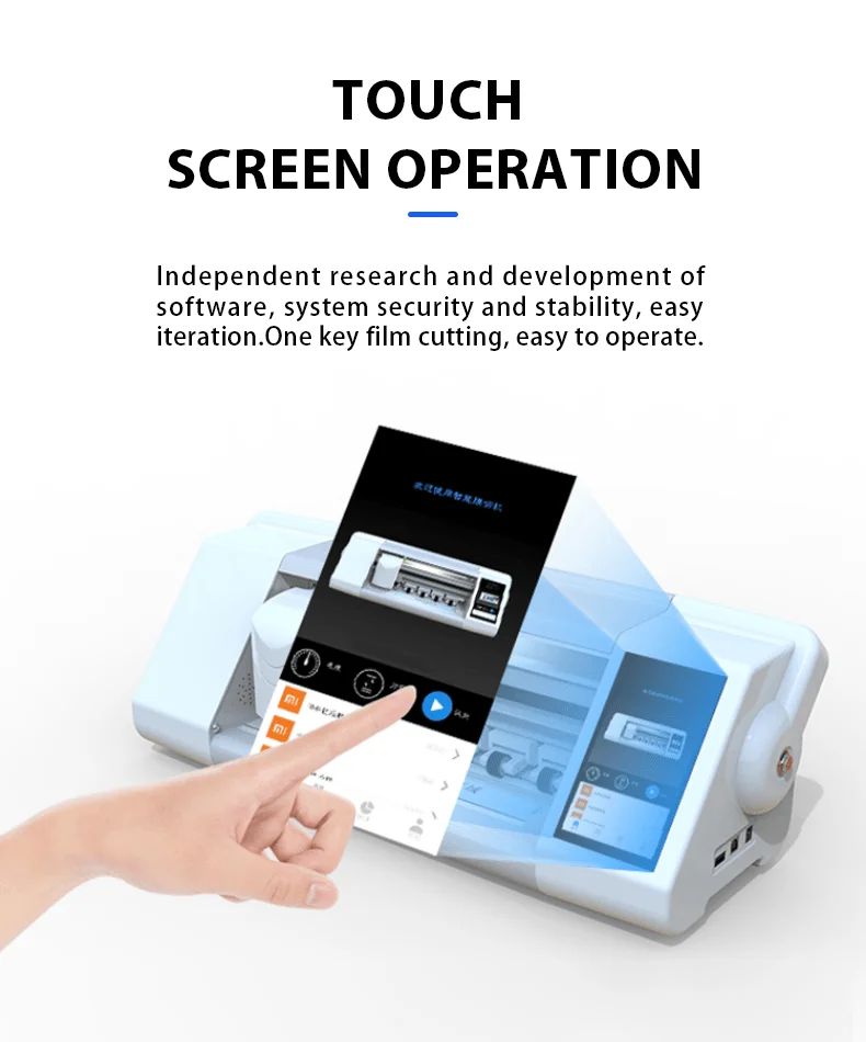 Factory OEM Customized Fully Making Mobile Phone Screen Protector Cutting Tpu Hydrogel Film Skin Sticker Plotter Machine