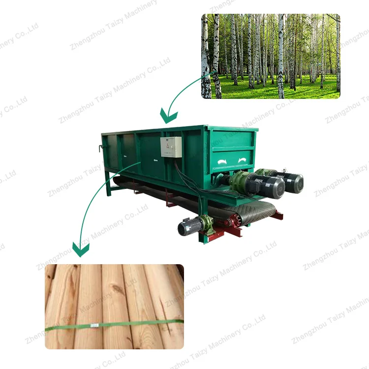 Full Automatic Trunk Bark Peeler Tree Peeling Machine