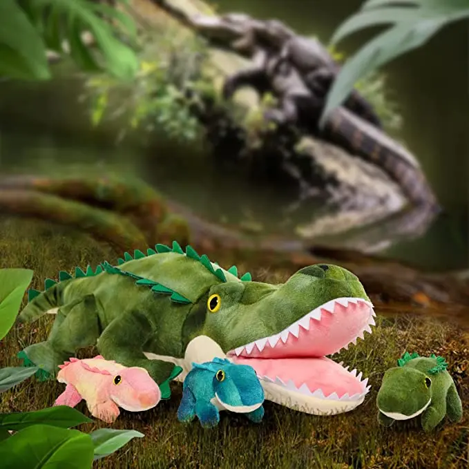 Peluche personalizzato alligatore peluche mamma coccodrillo