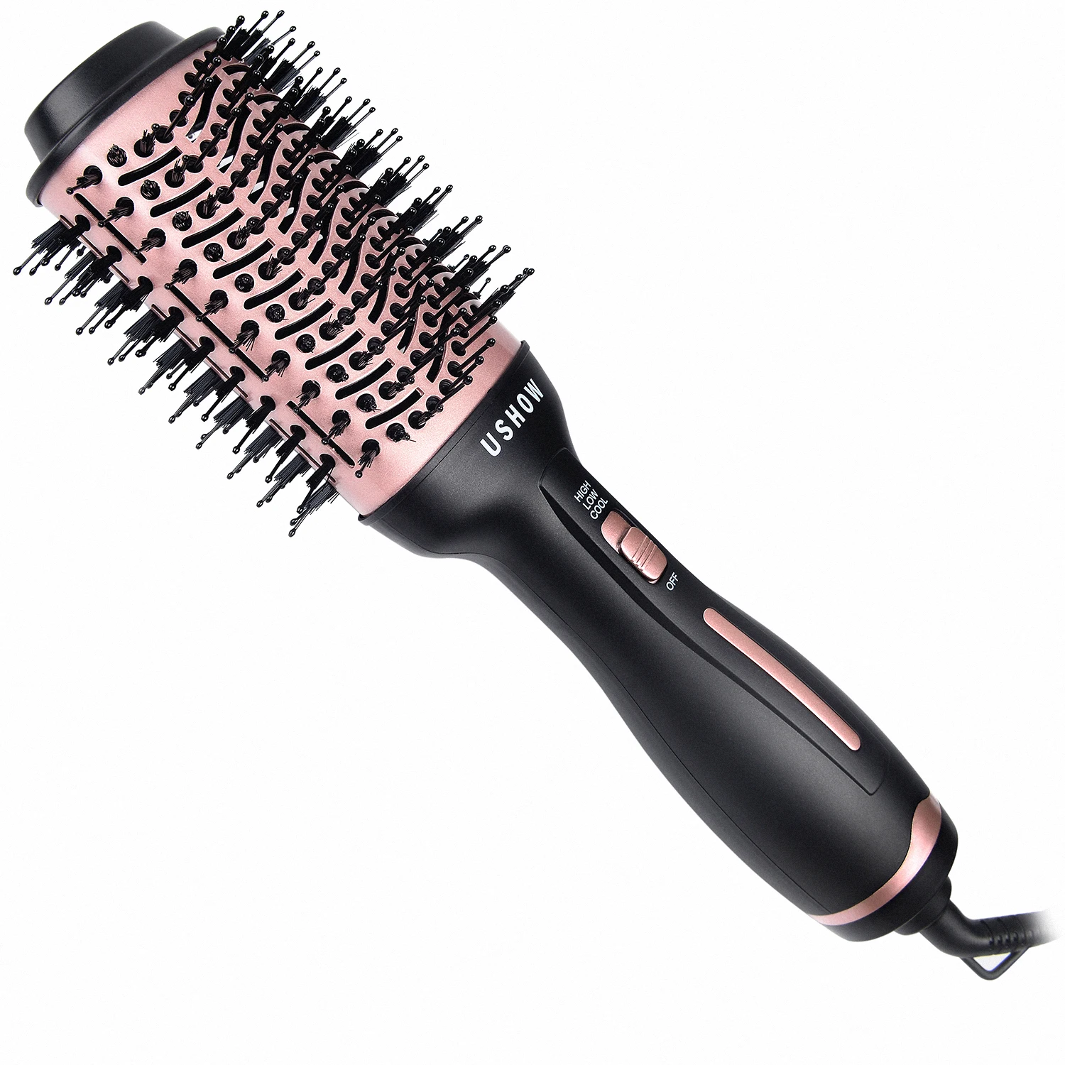 FILFEEL Cepillo secador de Pelo, 2 en 1 Cepillo de Aire Caliente  Multifuncional Profesional Eléctrico Secador de Pelo doméstico Máquina Peine  para Todo Tipo de Cabello(EU Plug) : Belleza