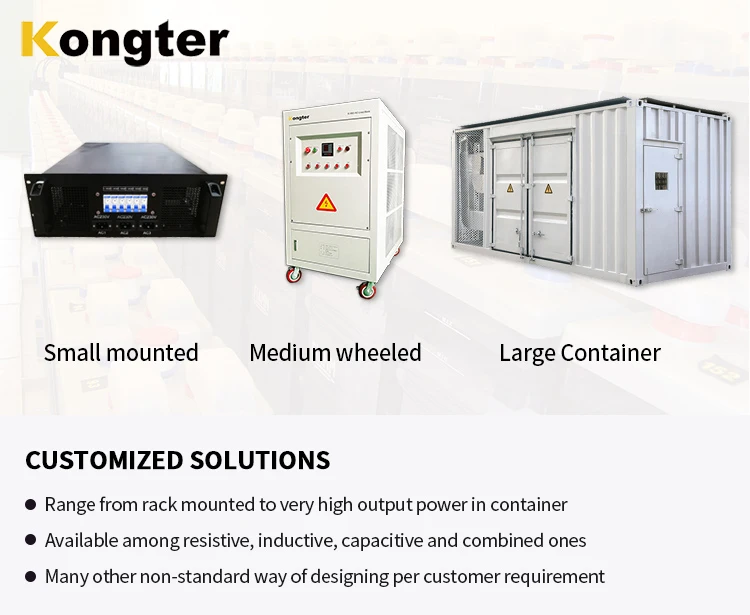 AC Load Bank Generator Load test Set for test UPS Load test with Many Different Customized Models