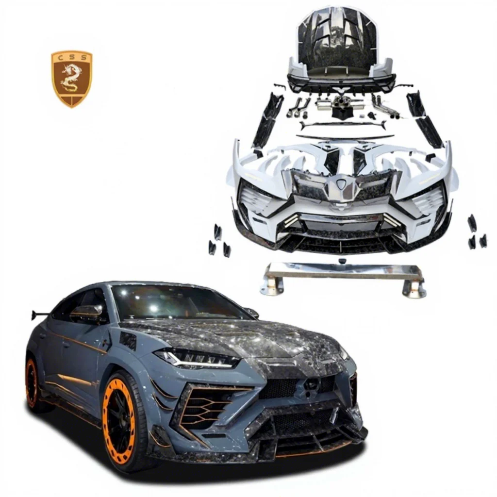 Lamborghini URUS.2 Style Dry Carbon Fiber Body Kit Front Bumper Fender Wheel Eyebrow Hood Rear