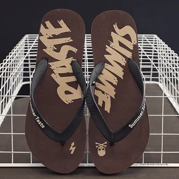 2024 Summer Open Toe Men Slippers Good End Price Outdoor Beach Sandals Flip Flop with EVA Insole Anti-Slip Feature