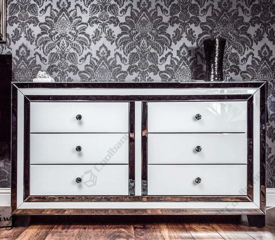 Home Bedroom Mirrored Furniture White Glass 6 Drawers Chest Of Drawers Buy Home Bedroom Mirrored Chest Of Drawers White Glass Cabinet Chest Of Drawers 6 Drawers Chest Of Drawers Product On Alibaba Com