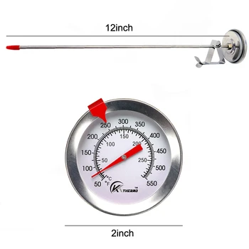  KT THERMO Deep Fry Thermometer With Instant Read,Dial