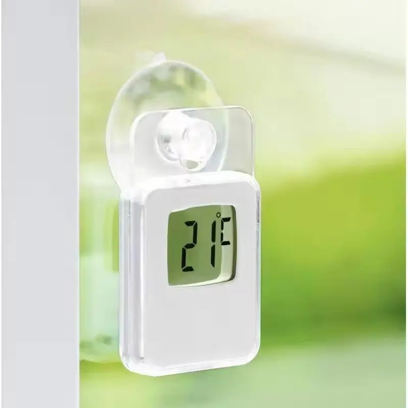 Easy to Use High Quality Mini Reptile Digital LCD Thermometer Hygrometer With Suction Cup on Window for Pet Feeding Box