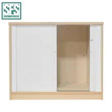 Wooden Office Furniture 18mm Office Filing Cupboard PVC Tambour Door