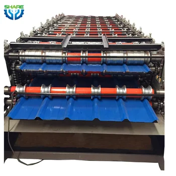 Caigang watts corrugated sheet roll forming machine roofing sheet making machine