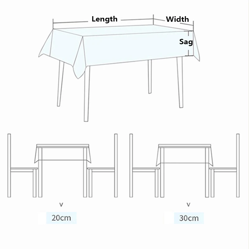 Stain Resistant Tablecloth Green Table Cloth Plastic Cover For Dining