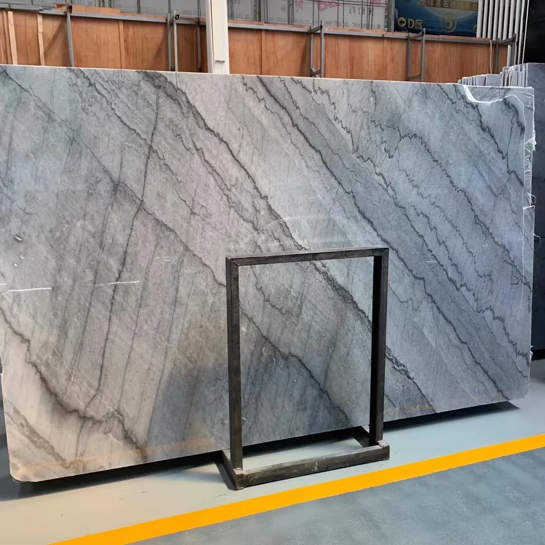 product china natural bruce grey marble bookmatch for interior wall floor project supply price grey marble slab-4