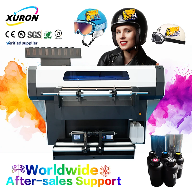 Xurong Manufacturing's High-Accuracy Fully Automatic Roll-to-Roll UV DTF Printer 600mm Print Precise Transfer Registration