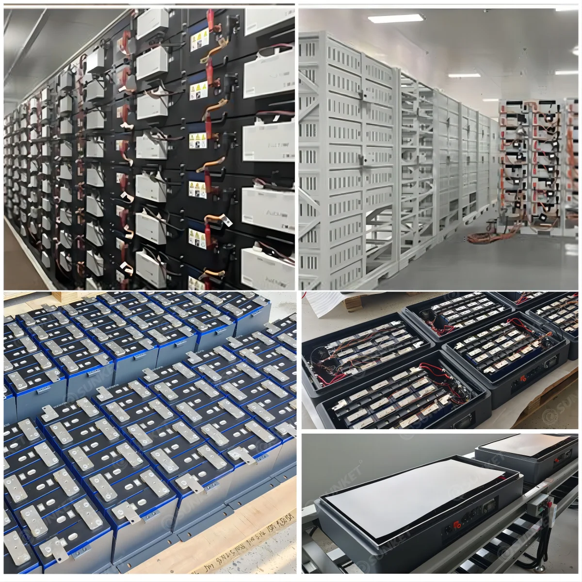 product sunket 16kwh eu stock stand alone hybrid grid system 100ah capacity low voltage lifepo4 solar energy storage battery pack split-5