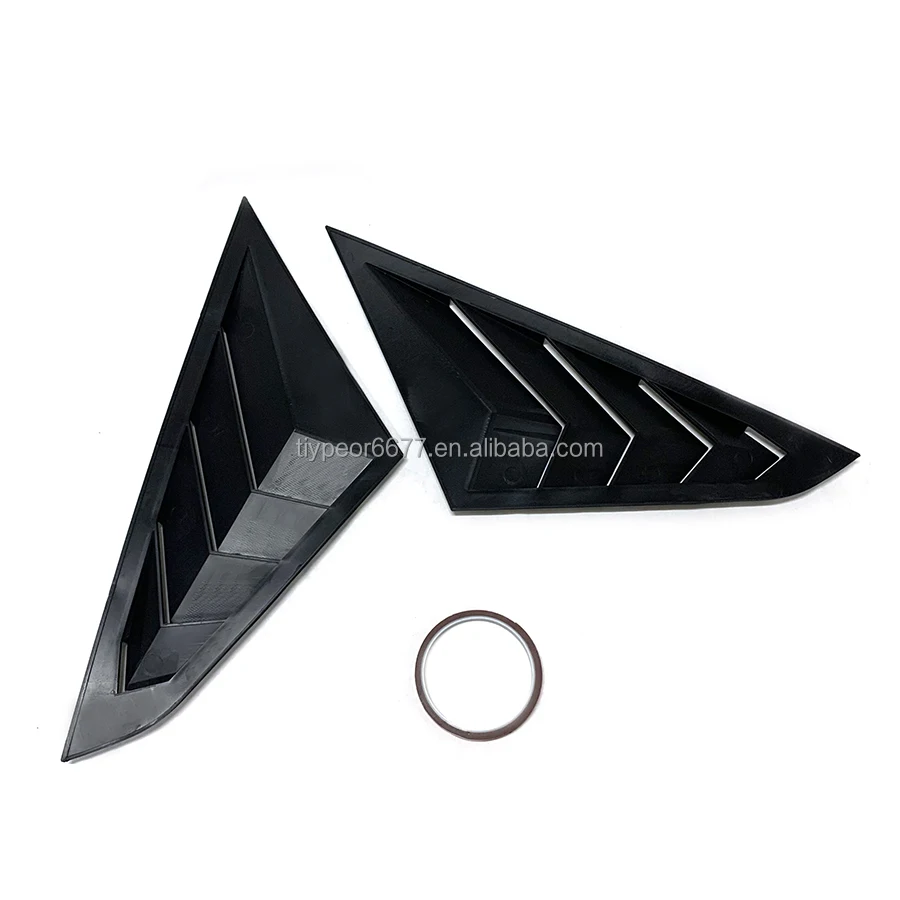 product tiypeor for toyota vios 2020   2023 rear window louvers   spoiler panel side louver vent trim accessory-7