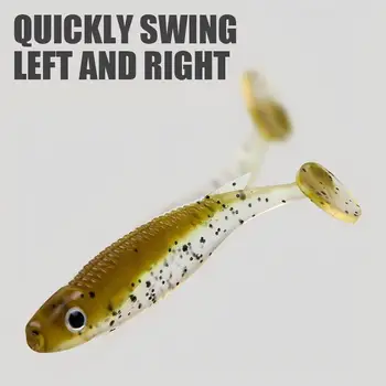 CHEERY Artificial Fishing Lure for Lure Fishing Soft Bait Rubber Fish Plastic Shad Bait Silicone T Tail Swim Bait Catfish Marlin – Soft Lure – view 5