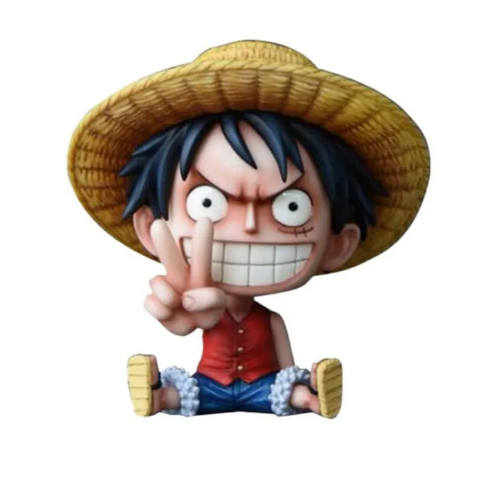 UFOGIFT Japanese Anime Small Mini Desk Decoration Luffy Figure PVC Action Figure Luffy Zoro