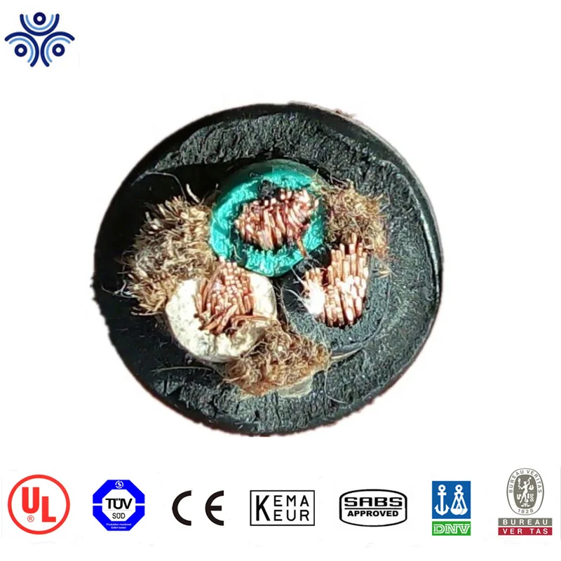 SOW SOOW SJOOW SJOW underwater electrical indoor outdoor service cable cord 600v with UL62 certification
