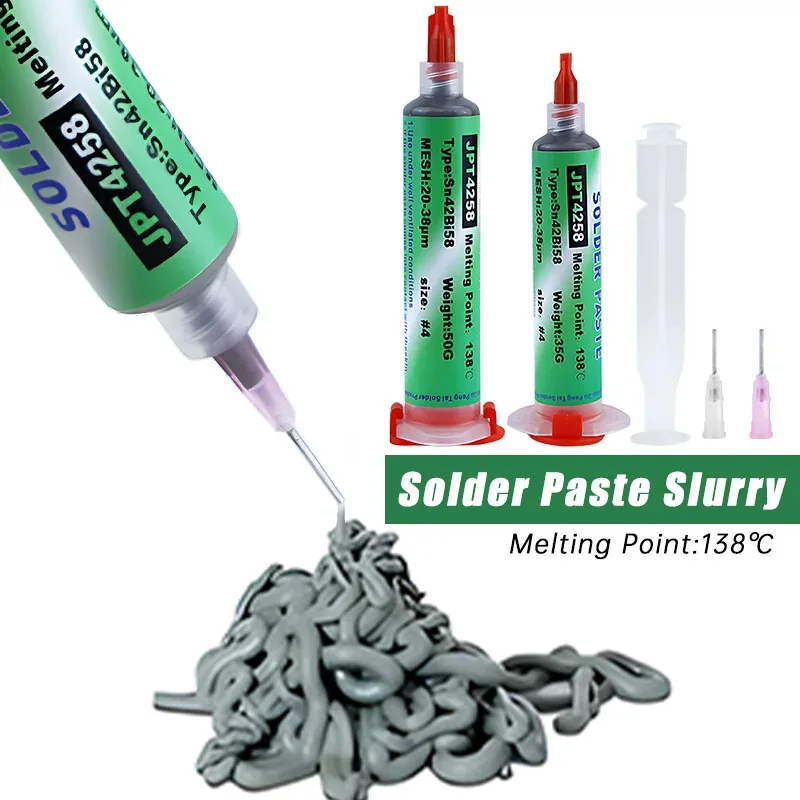 183 Degree Nano Syringe Solder Paste Liquid Solder Tin Paste for Phone PCB SMD Repair Welding Flux Ock & FPC Connector