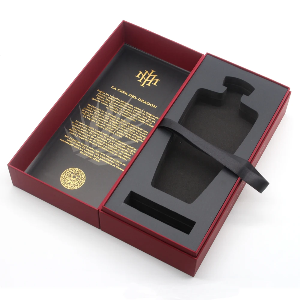 Luxury Wine Alcohol Champagne Flute Whisky Glass Bottle Set Gift Package Box for Single Wine Champagne Glasses Bottle