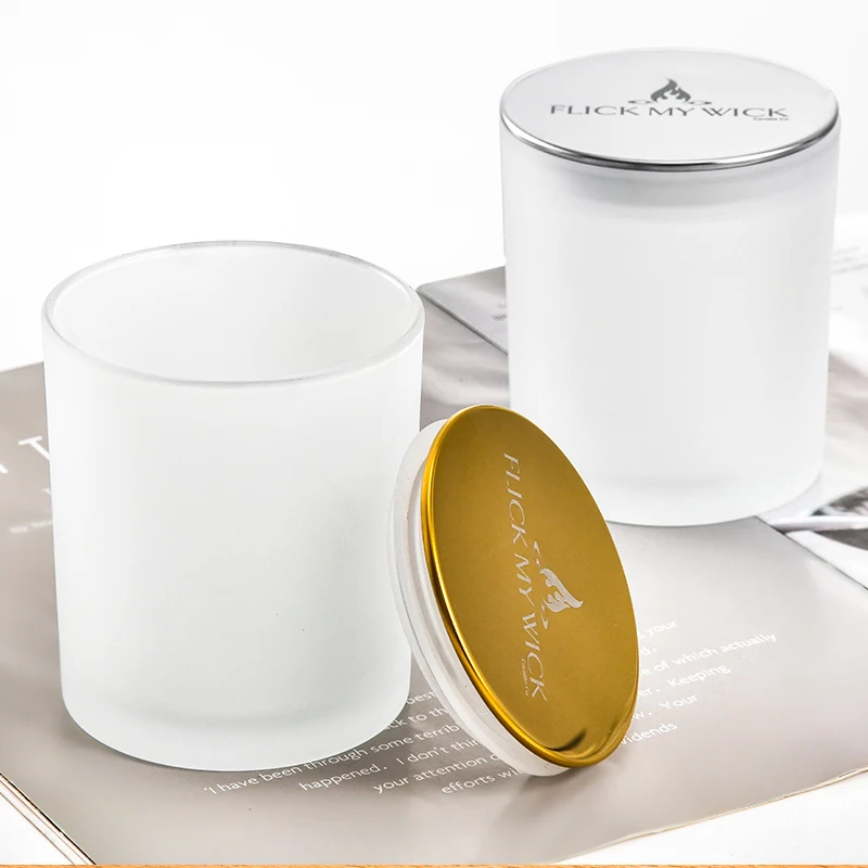 Custom Logo Luxury Glass Candle Jars - Scented & Stylish