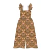 Brown Vintage Floral Print