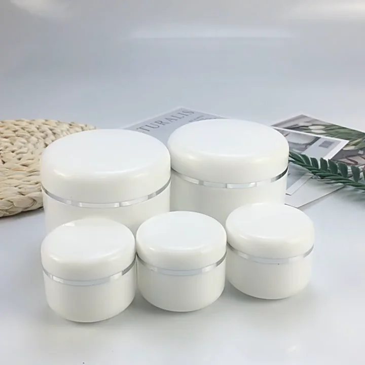 Wholesale Face Cream Containers Empty Cosmetic White Plastic Jars With