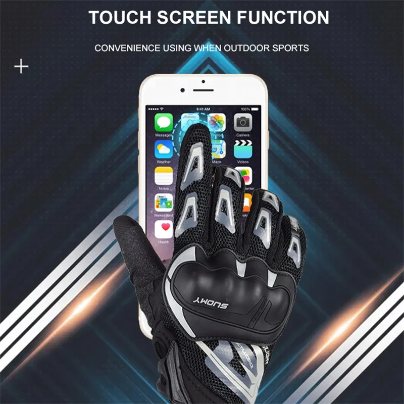 PROANTI Guanti da moto da motocross, enduro, quad, downhill, estivi touch screen guanti (XL PROANTI Guanti da moto da motocross, enduro, quad, downhill, estivi touch screen guanti (XL