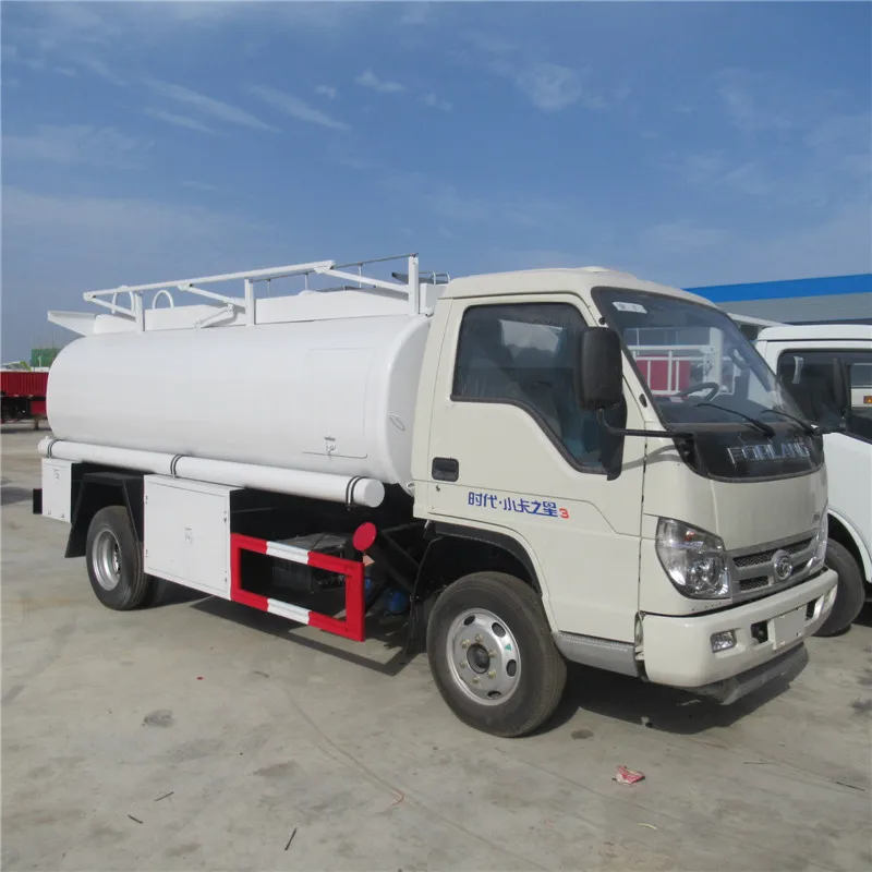 New Mini Fuel Tanker 4 Ton 4500L 5 TON 3000litres 4000 Litres  Petroleum Refueling Foton Stainless Steel Tanker Truck