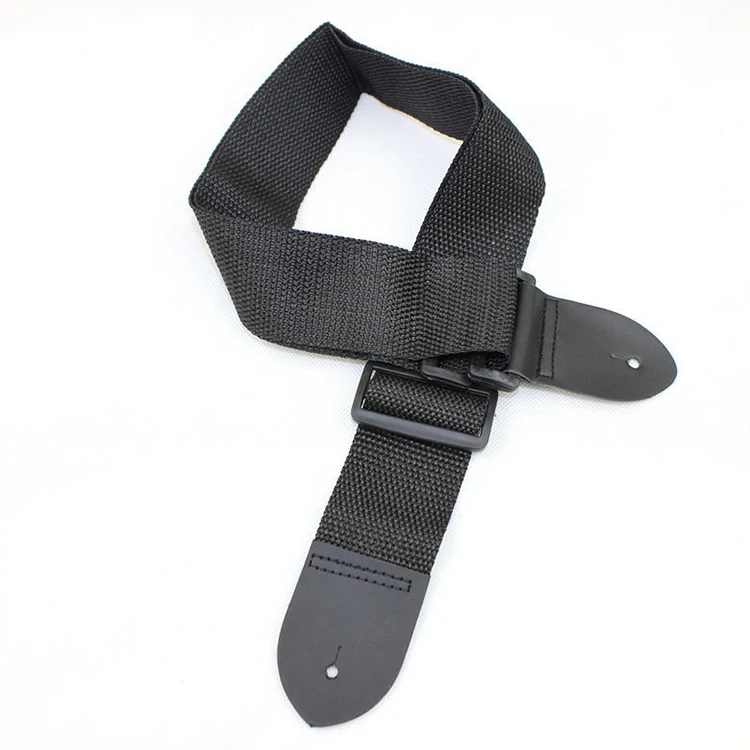 black nylon guitar strap