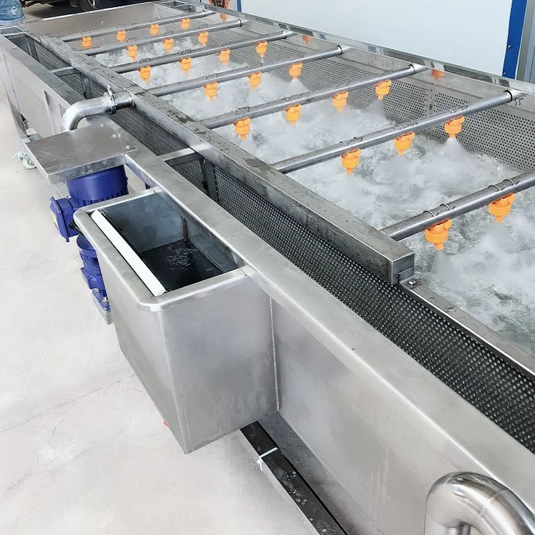High Efficient Circulating Water Chestnut Portulaca Ormosia Washer Conveyor Tremella Fruit Vegetables Clean Washing Machine