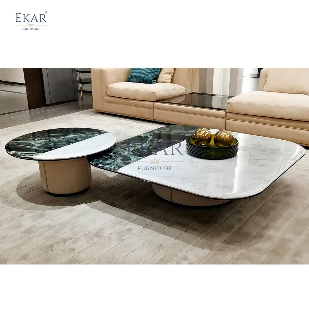 New modern design style marble living room combination coffee table living room table