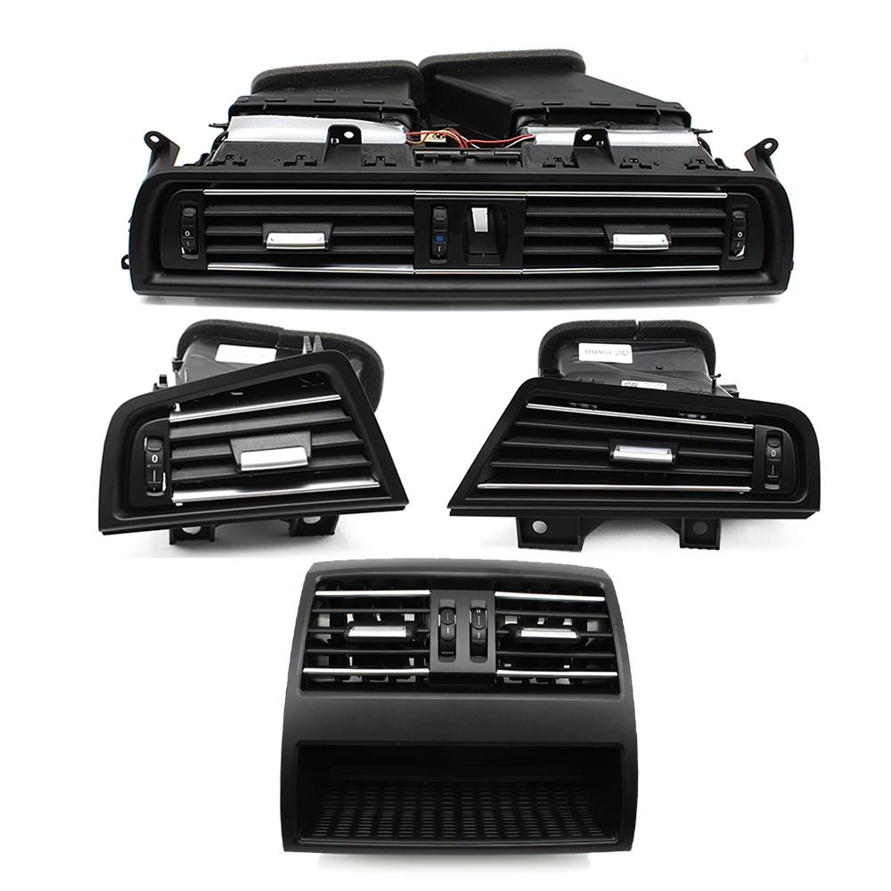 Factory Wholesale Central Left Right Rear Fresh Air AC Vent Chromed Grille Outlet Assembly for BMW 5 Series F10 F11 F18