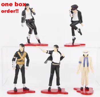 5 Pack stock Action Figure Dolls Rock King Classic MJ Album Michael Jackson figure