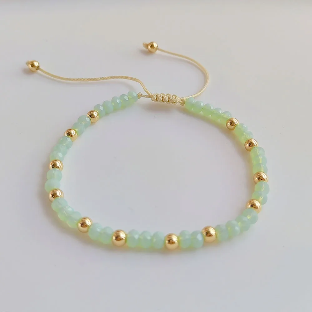 17/10 Pz/set Elastico di Colore Rosa Braccialetti di Perline di Riso per Le Donne Alla Moda Fatti A Mano Perline Catena Del Braccialetto Della Boemia impilabile gioielli  36