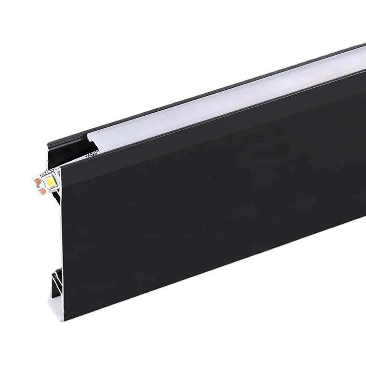 Metal Led Baseboard Metal Waist Line Baseboard Recessed Skirting Line Led Bar Led Strip ...