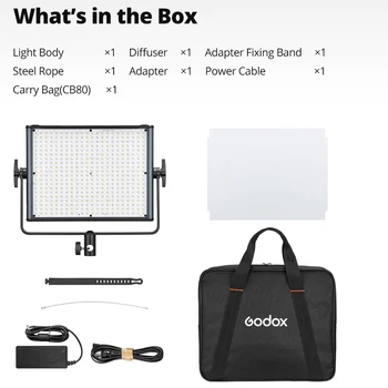 GODOX LDX50R /50BI /LDX100R/100BI RGB Full Color Fill Light LED Video Light Panel Support App Control for Live Video Photography detail image