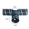 Black + blue T tunnel