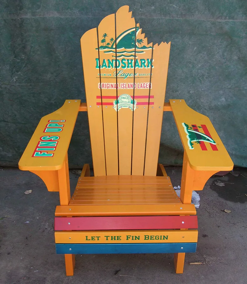 landshark solid wood adirondack chair