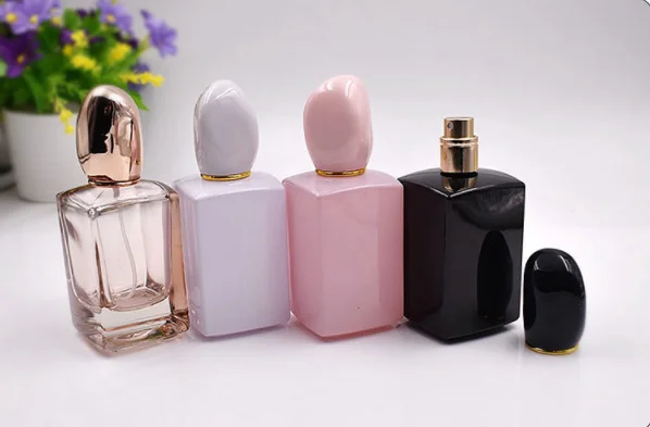30ml/50ml/100ml ZCFX香水瓶 - 角型ガラスボトル、ロゴ印刷対応