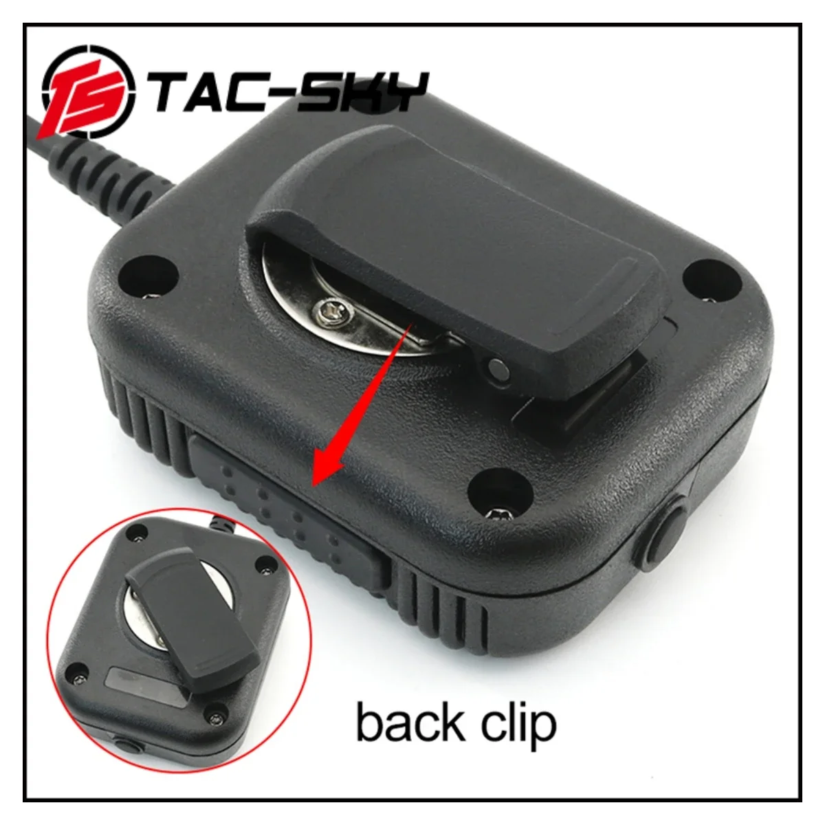 TS TAC-SKY 6-Pin PTT Adapter for AN/PRC 148, 152, 163