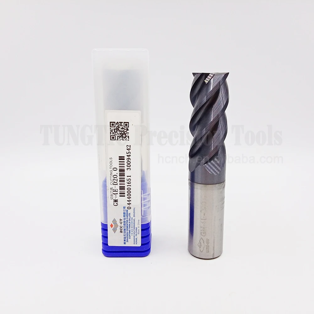 Zcc Solide End Mills Gm4e Gm4el Series Hrc40 Gm4efp Gm4ebx Gm4ep