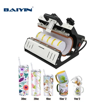 Baiyin 11oz to 30oz Tumbler Mug Press Heat Press Machine Sublimation Printing Heat Press Machine for Mug Tumblers