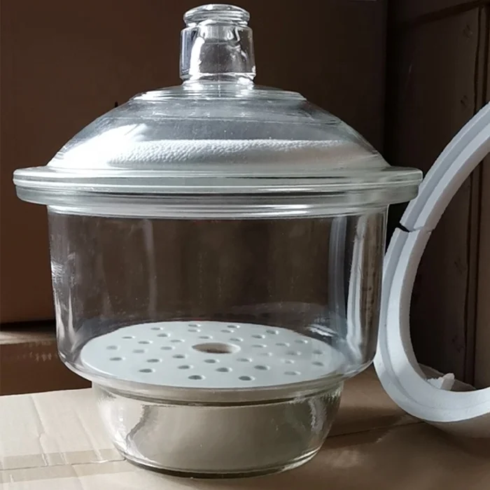 Лабораторная посуда осушитель янтарного стекла с вакуумом 300